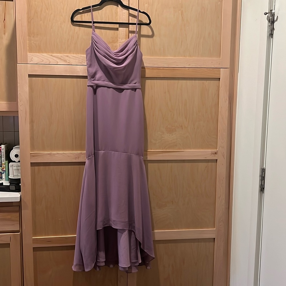 Azazie bridesmaid dress in Wisteria